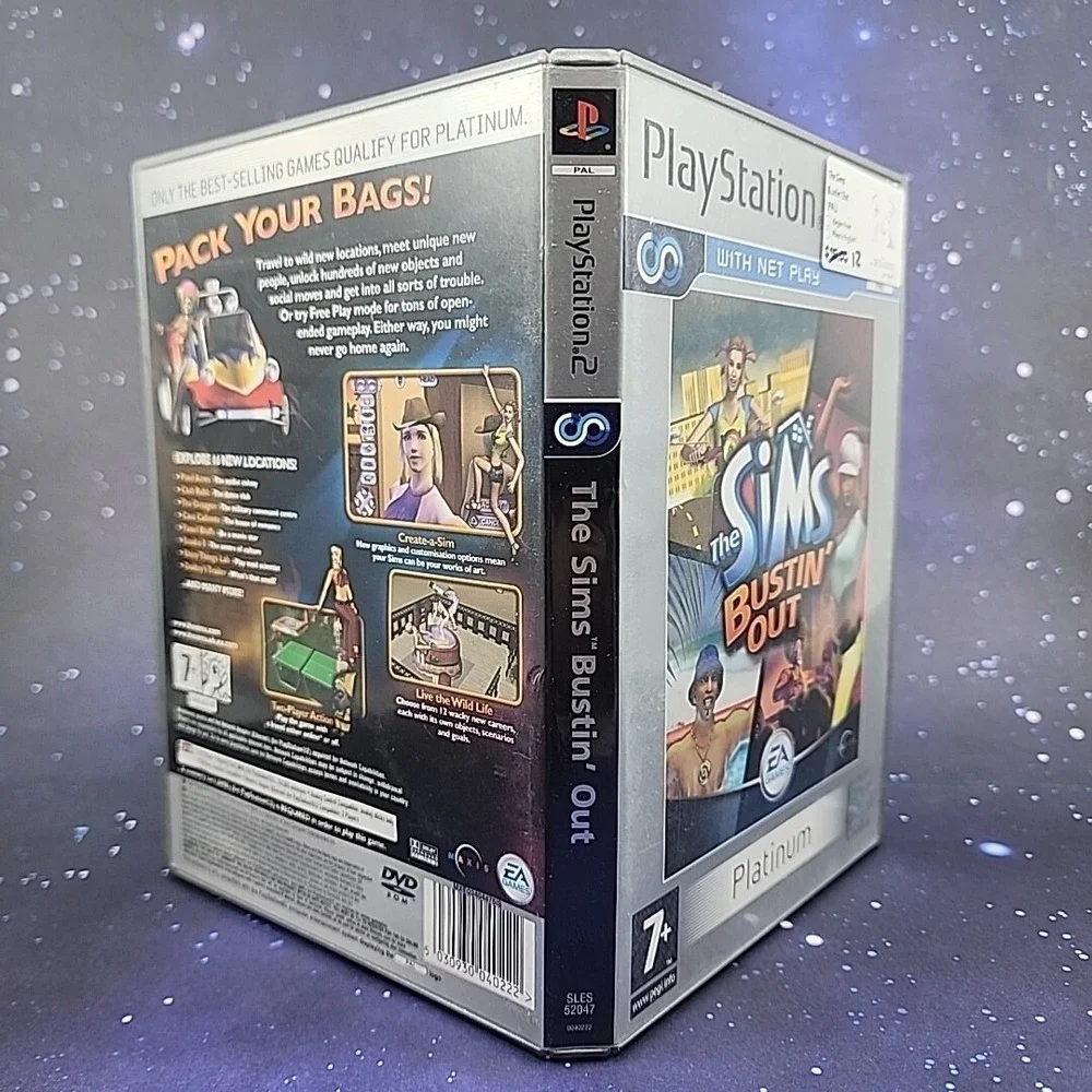 The Sims: Bustin' Out (Sony PlayStation 2, 2004) Platinum Edition PAL US SELLER